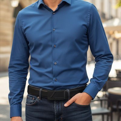 Ceinture pour homme | Élégance Cuir Véritable - Les sacs de trésors