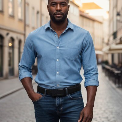 Ceinture pour homme | Élégance Cuir Véritable - Les sacs de trésors