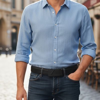 Ceinture pour homme | Élégance Cuir Véritable - Les sacs de trésors