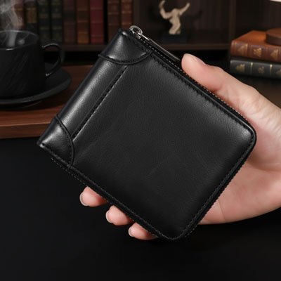 Portefeuille Élégant | Cuir Véritable - Les sacs de trésors