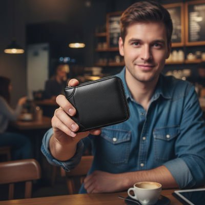 Portefeuille Élégant | Cuir Véritable - Les sacs de trésors