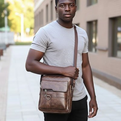 Sac bandoulière homme | Urban Élégance - Les sacs de trésors